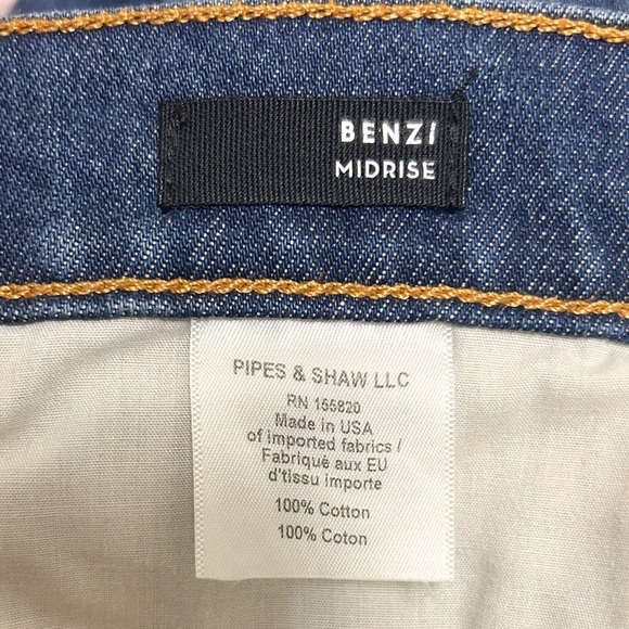 Veronica Beard Denim Dark Apollo Wash Benzi Mid Rise Girlfriend Jeans 24 00 - Picture 8 of 10